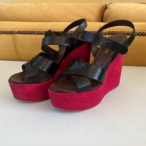 Sergio Rossi wedge heels.